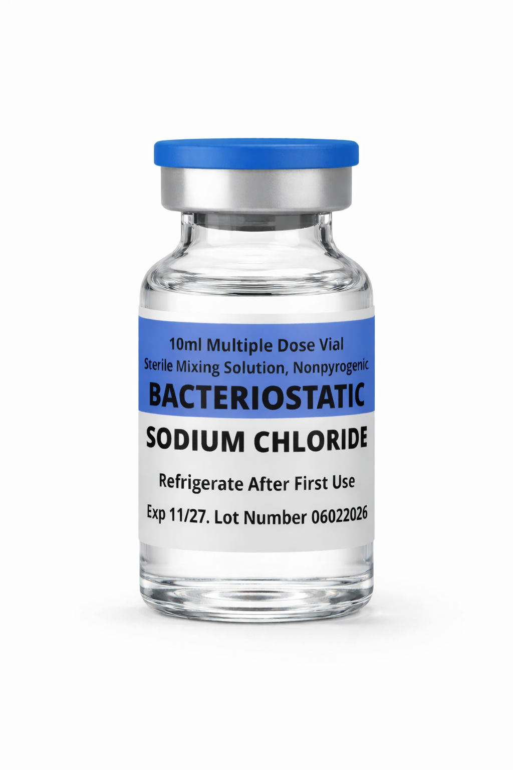 1 x 10ml Bacteriostatic Sodium Chloride. Sterile-solution.com