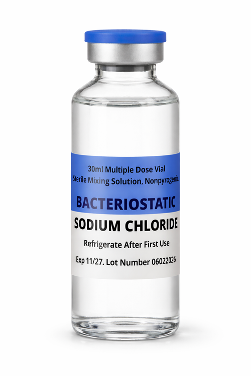 1 x 30ml Bacteriostatic Sodium Chloride. Sterile-solution.com