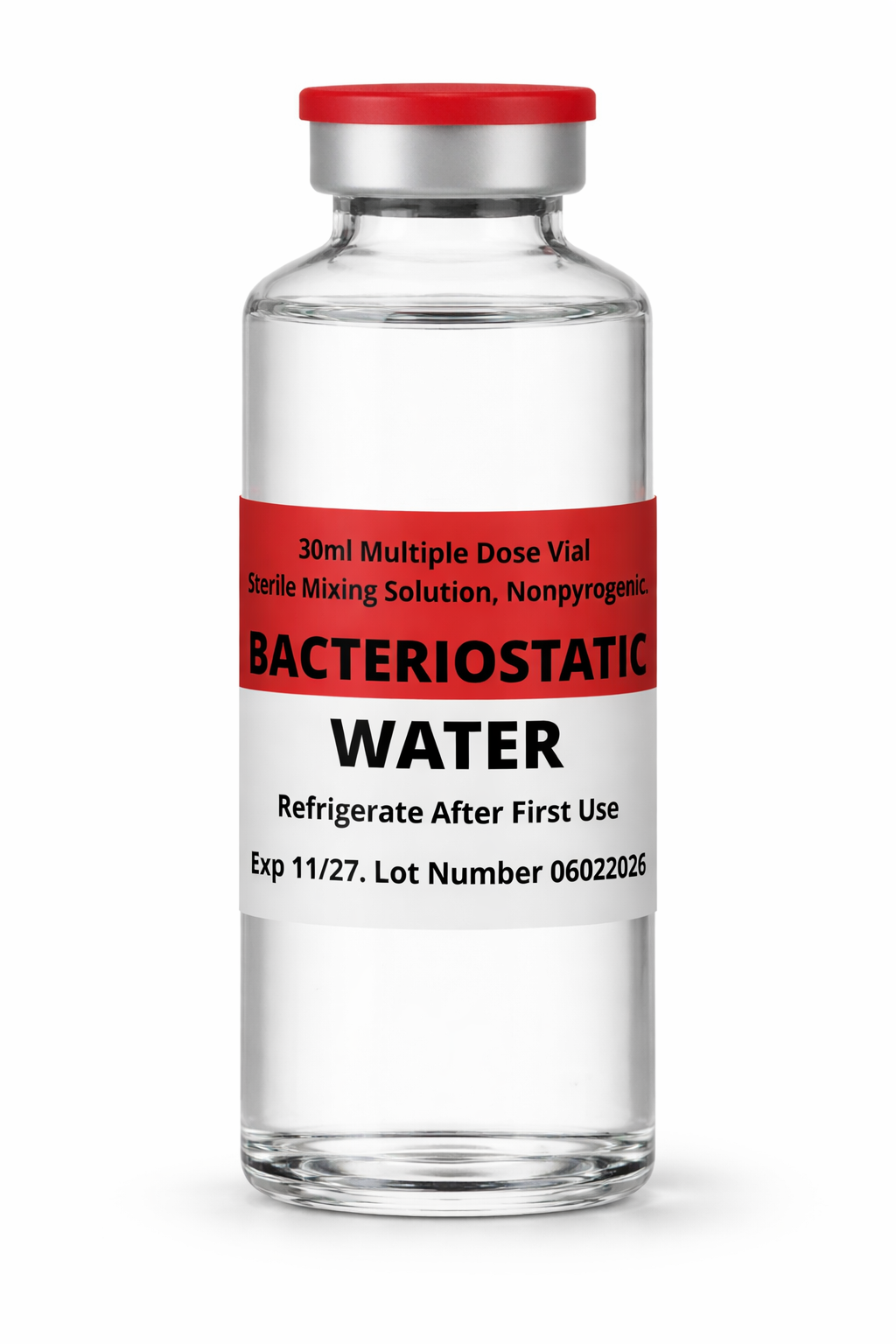 1 x 30ml Bacteriostatic water. Sterile-solution.com