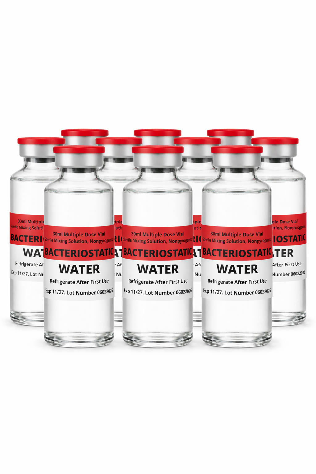 10 x 30ml Bacteriostatic Water. Bac water,. Sterile-solution.com