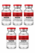 Five 10ml bacteriostatic water vials