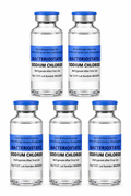 Five 30ml bacteriostatic sodium chloride vials