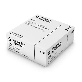 2ml ampoules of sterile water. Sterile-solution.com